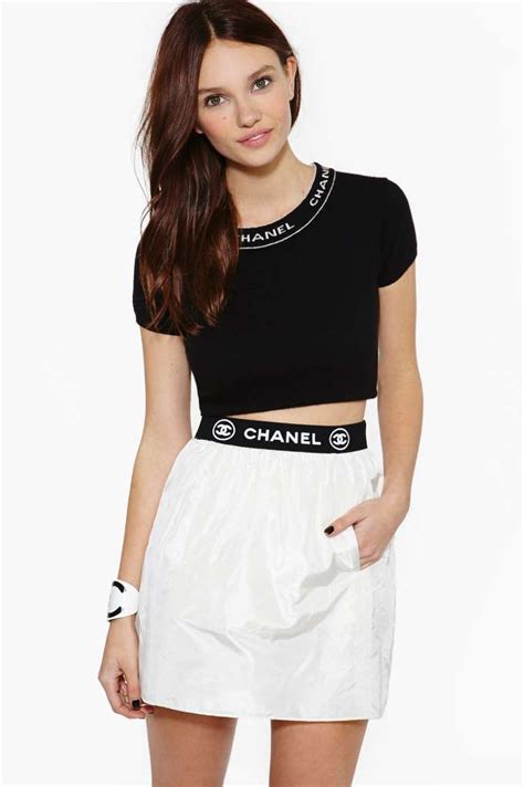 chanel's cropped skirt.